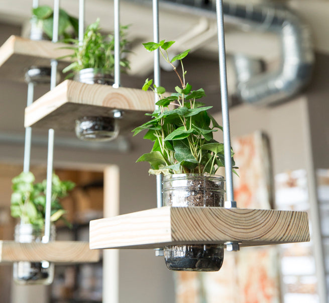 Hanging Wood Planter