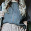 Brass Bar Necklace