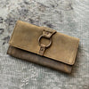 Leather and Brass Ring Wallet