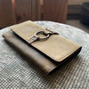 Leather and Brass Ring Wallet