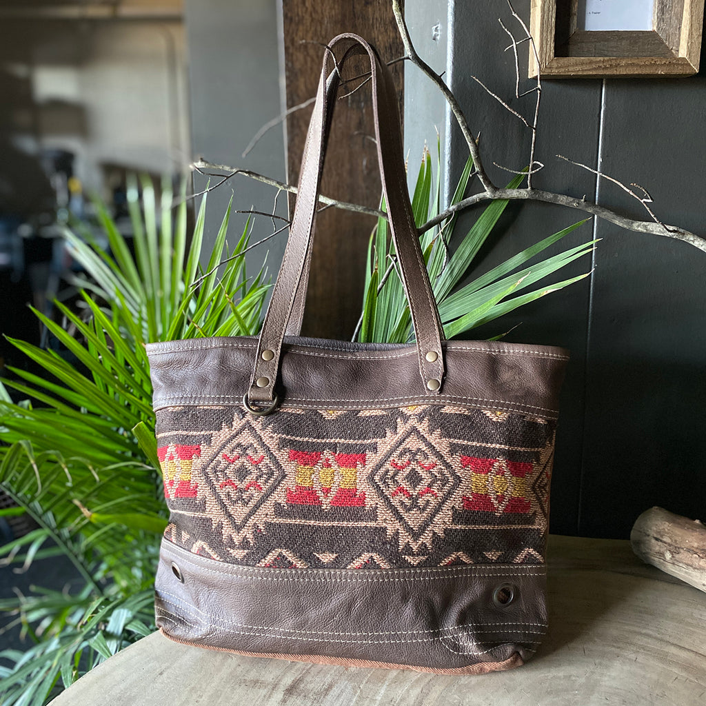 Woven Aztek Shoulder Bag