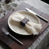 Textured Porcelain Plate - Cream - SUSIE FRAZIER